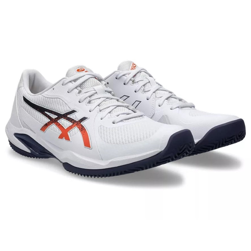 Zapatillas de Pádel de Pádel Asics Solution Swift FF 2 Clay Blanco Azul Naranja