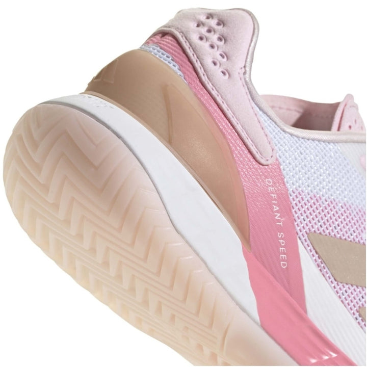 Zapatillas de Padel Adidas Defiant Speed 2 Blanco Perla Rosa Mujer