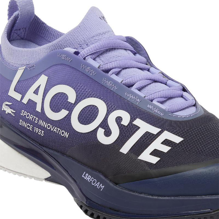 Zapatillas de Padel Lacoste AG-LT25 Lite Clay Purpura Azul Marino Mujer