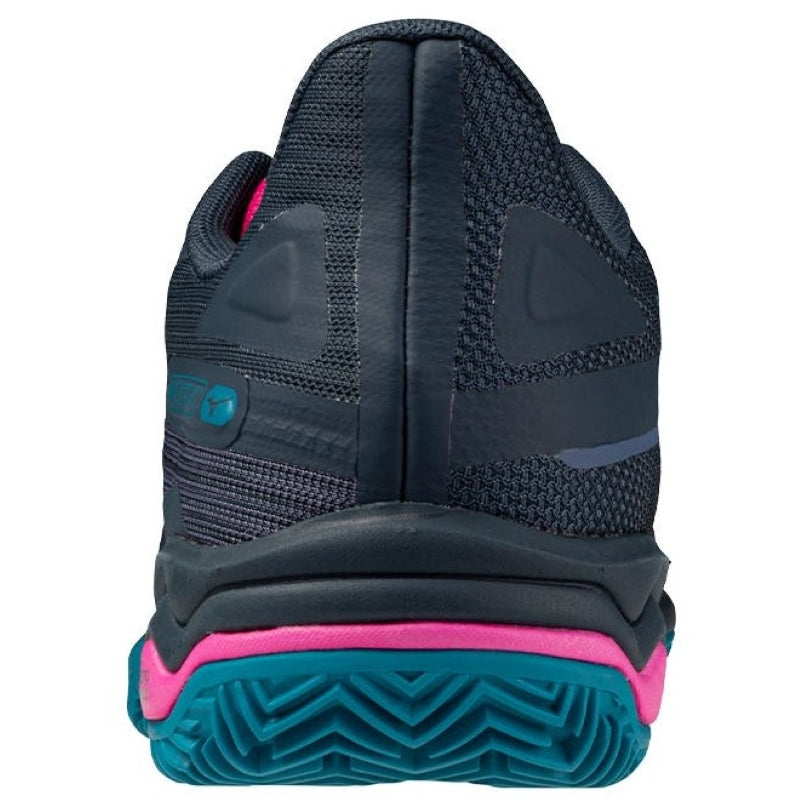 Zapatillas de Pádel de Pádel Mizuno Wave Exceed Light 2 Padel Azul Marino Fucsia Mujer