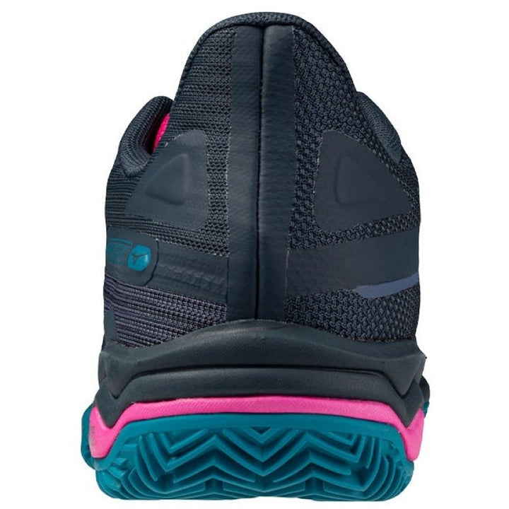 Zapatillas de Pádel de Pádel Mizuno Wave Exceed Light 2 Padel Azul Marino Fucsia Mujer