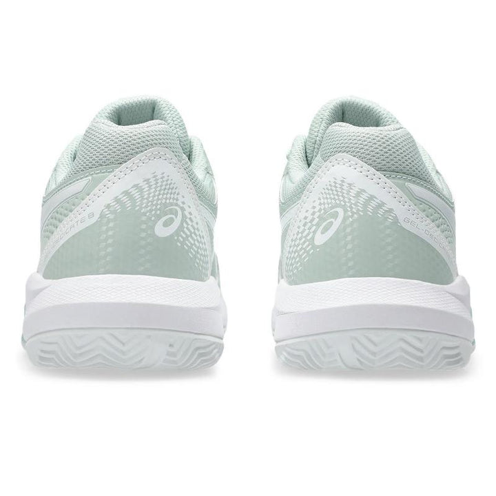 Zapatillas de Padel Asics Gel Dedicate 8 Clay Verde Liquen Blanco Mujer