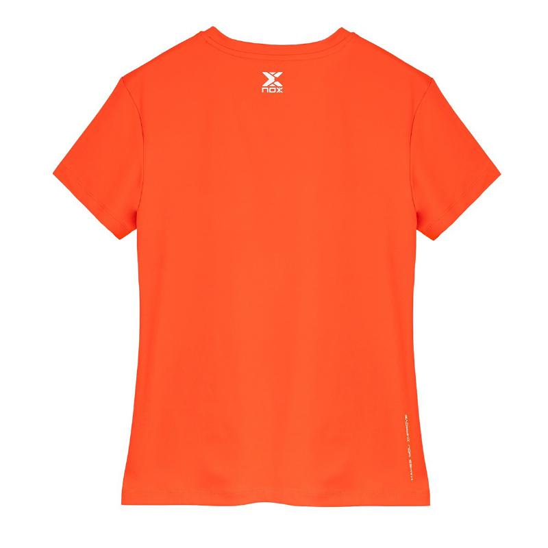 Camiseta Nox Team Sleeve Rojo Mujer