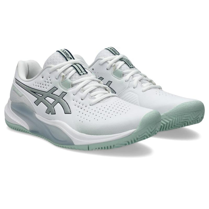 Zapatillas de Padel Asics Gel Challenger 15 Clay Blanco Verde Liquen