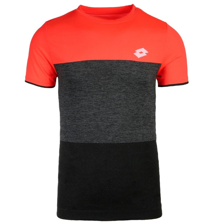 Camiseta Lotto Tech Seamless Coral Negro