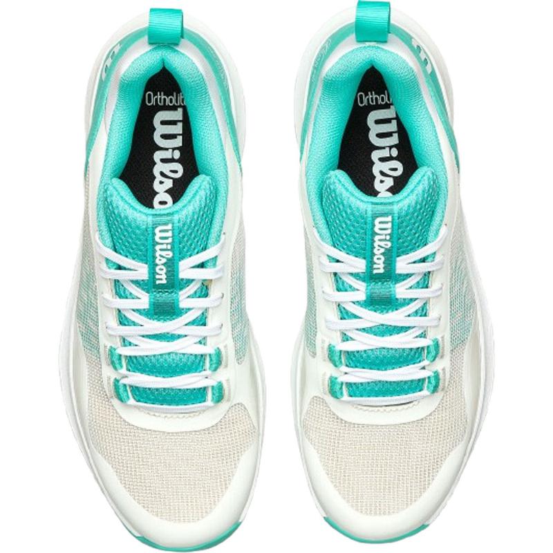 Zapatillas de Padel Wilson Hurakn Pro V2 Blanco Turquesa Mujer