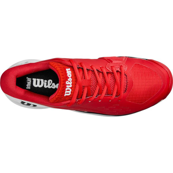 Zapatillas de Padel Wilson Rush Pro Ace Clay Rojo Blanco Negro