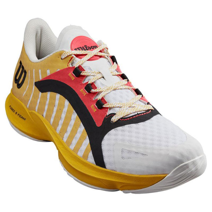 Zapatillas de Pádel de Pádel Wilson Hurakn Pro Blanco Oro Coral
