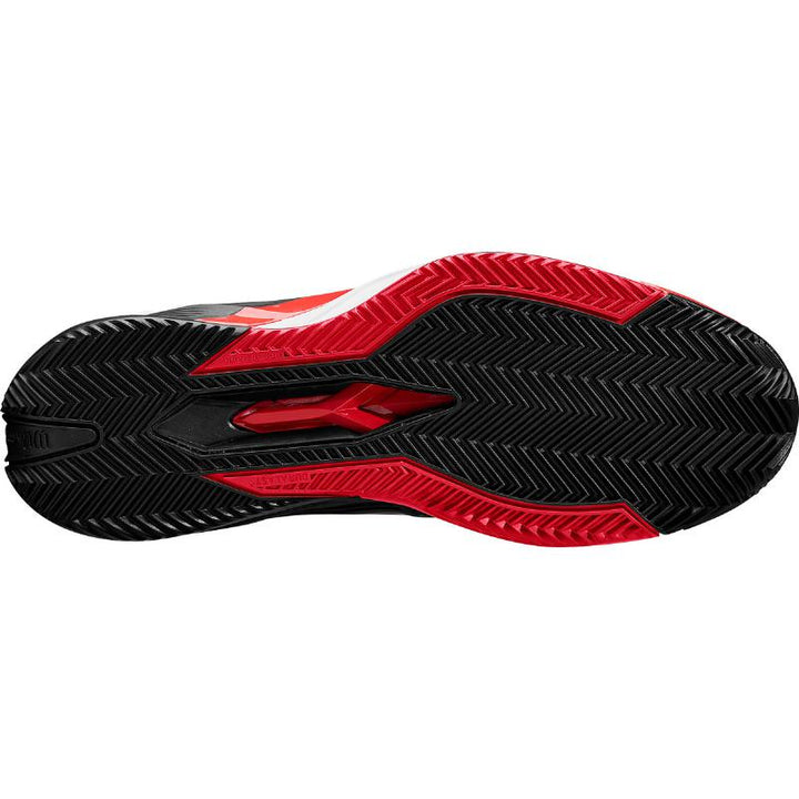 Zapatillas de Padel Wilson Rush Pro 4.5 Clay Negro Rojo Blanco