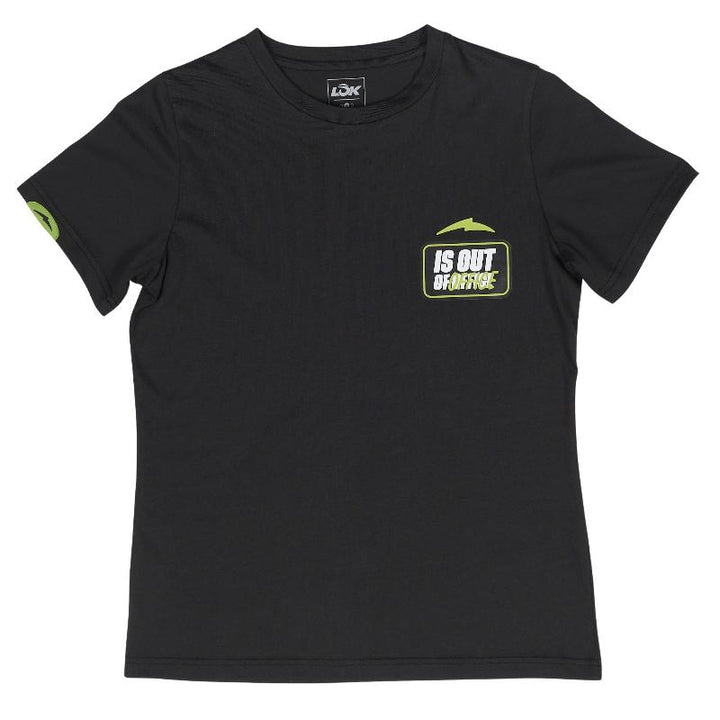 Camiseta Lok Out Of Office Negro Mujer