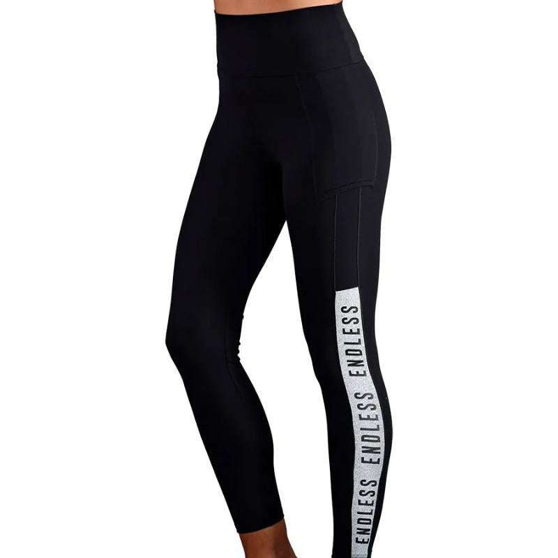 Mallas Endless Syncro Negro Gris Chine