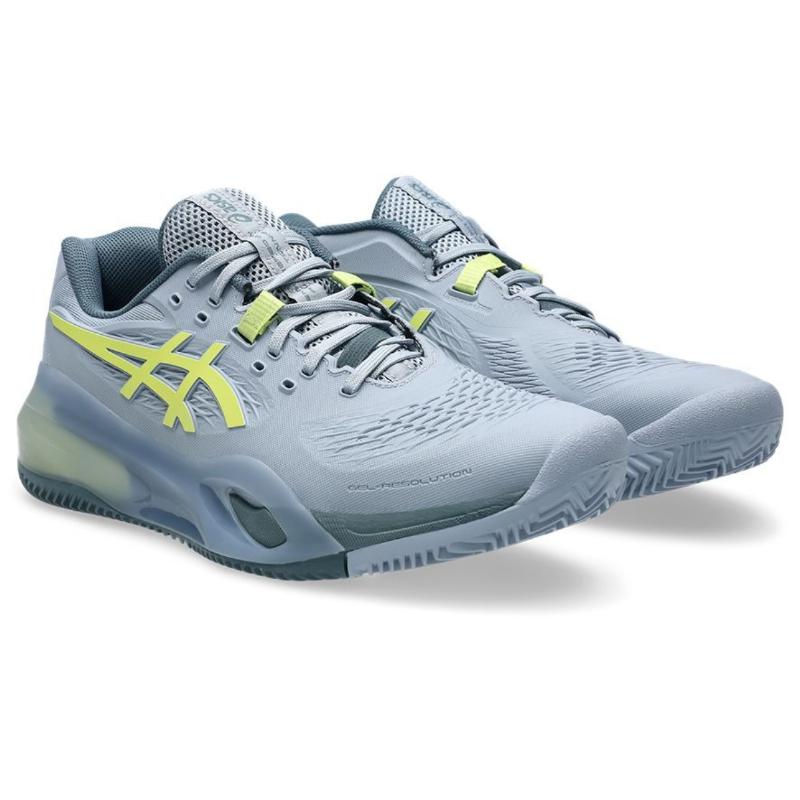 Zapatillas de Padel Asics Gel Resolution X Clay Gris Verde Pistacho