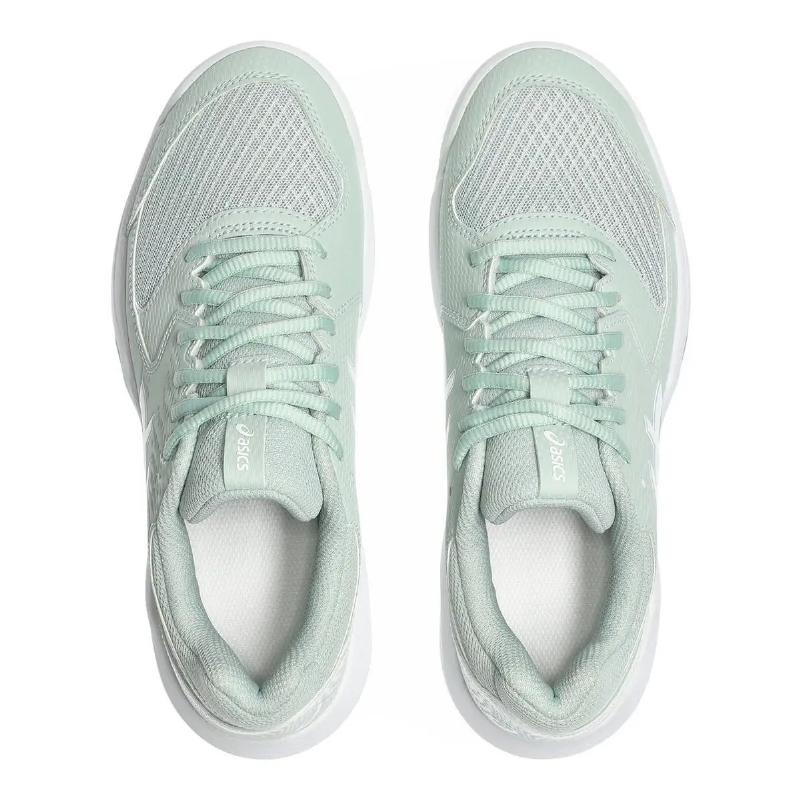 Zapatillas de Padel Asics Gel Dedicate 8 Clay Verde Liquen Blanco Mujer