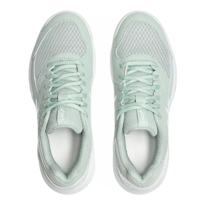 Zapatillas de Padel Asics Gel Dedicate 8 Clay Verde Liquen Blanco Mujer