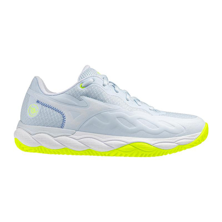 Zapatillas de Pádel de Pádel Mizuno Wave Enforce Court Clay Azul Claro Fluor Mujer
