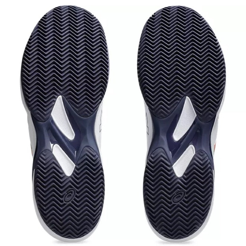 Zapatillas de Pádel de Pádel Asics Solution Swift FF 2 Clay Blanco Azul Naranja