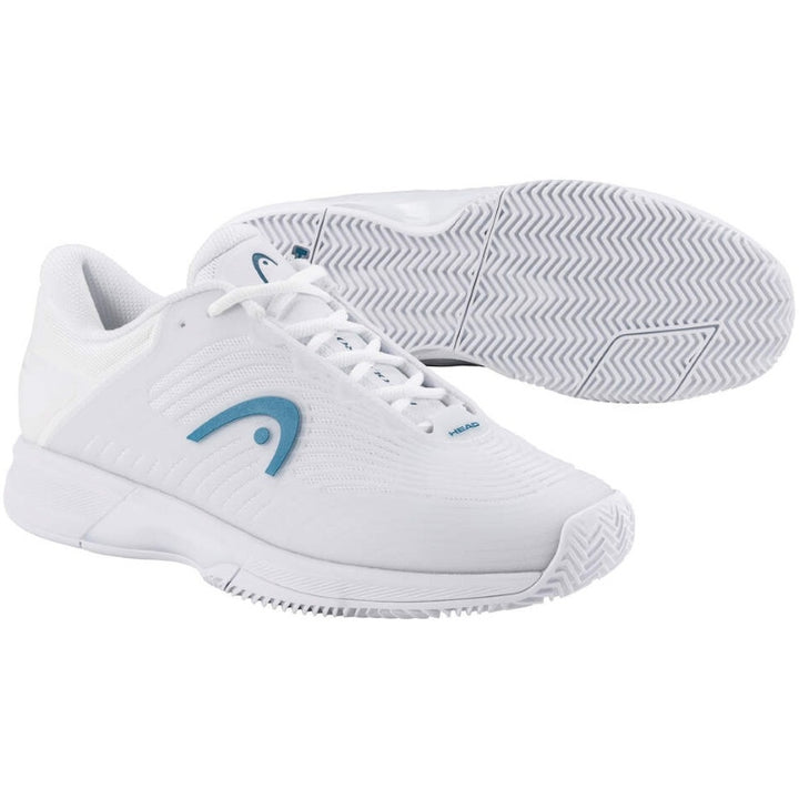Zapatillas de Padel Head Revolt Pro 4.5 Clay Blanco Azul Mujer