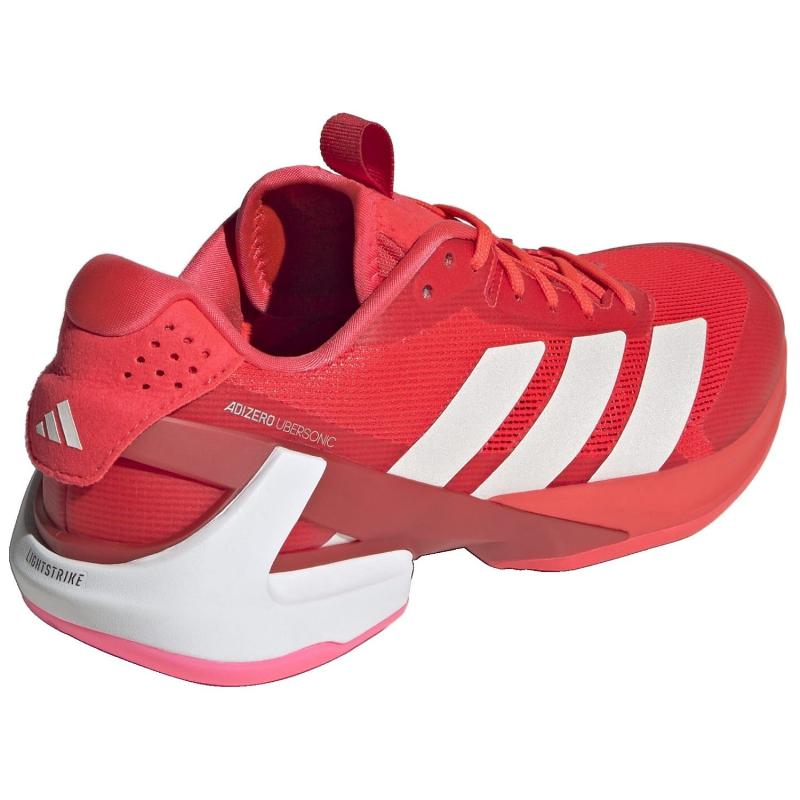 Zapatillas de Pádel de Pádel Adidas Adizero Ubersonic 5 Rojo Blanco Rosa Mujer