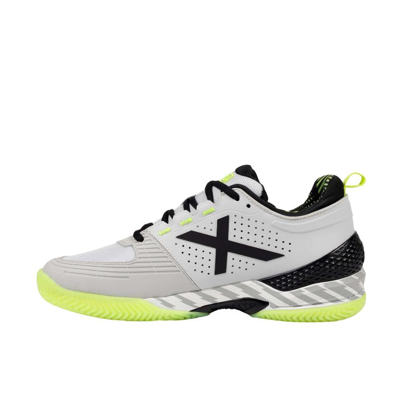 Zapatillas de Padel Munich Atomik 50 Gris Amarillo Fluor