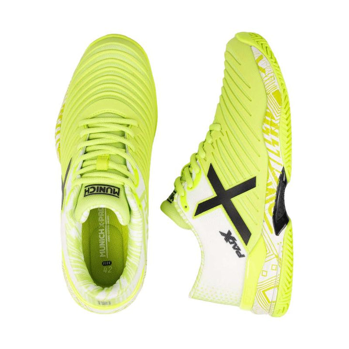 Zapatillas de Padel Munich Padx 62 Amarillo Fluor Blanco