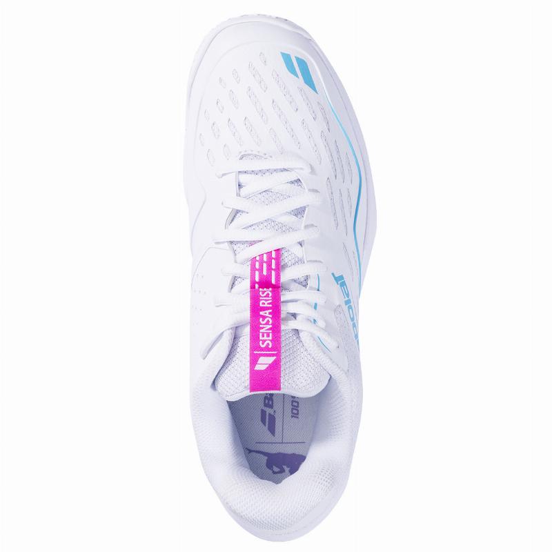Zapatillas de Pádel de Pádel Babolat Sensa Rise Blanco Rosa Mujer