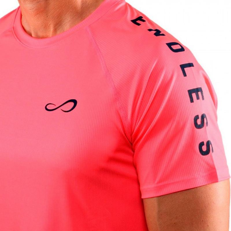 Camiseta Endless Feisty Iconic Coral Brillante