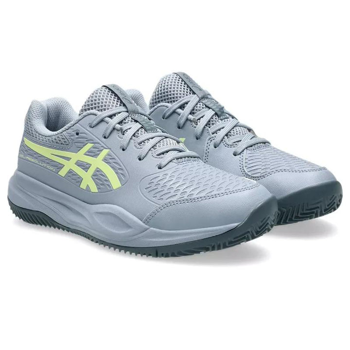Zapatillas de Padel Asics Gel Resolution X Clay GS Gris Azul Pistacho Junior