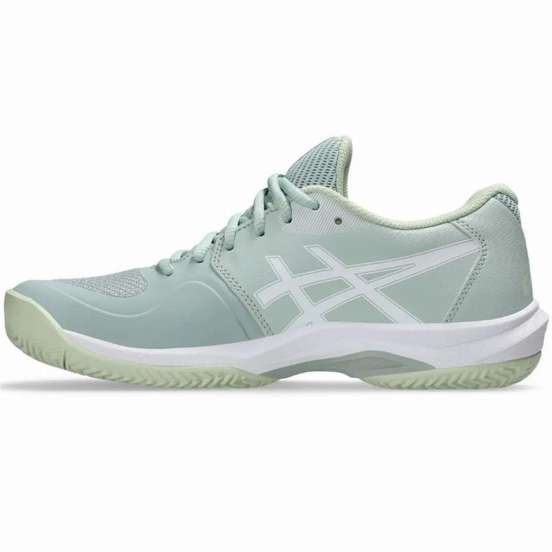 Zapatillas de Padel Asics Game FF Clay Verde Liquen Blanco Mujer