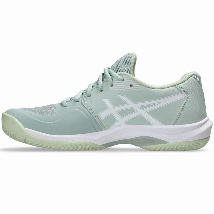 Zapatillas de Padel Asics Game FF Clay Verde Liquen Blanco Mujer
