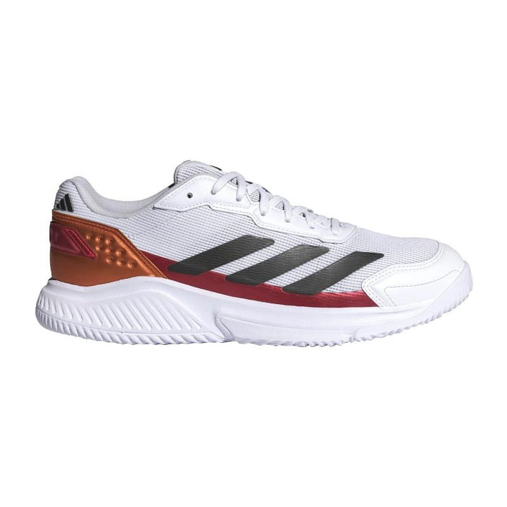 Zapatillas de Padel Adidas Courtquick Padel Blanco Rojo Cobre