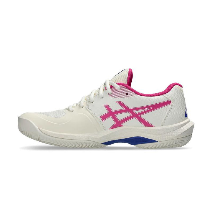 Zapatillas de Padel Asics Game FF Clay Crema Rosa Brillante Mujer