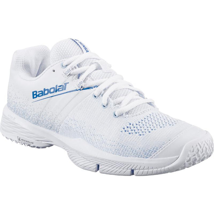 Zapatillas de Padel Babolat Sensa Blanco Azul Mujer