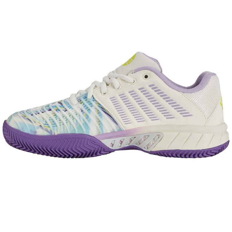 Zapatillas de Padel Kswiss Express Light 3 HB Padel Blanco Purpura Mujer