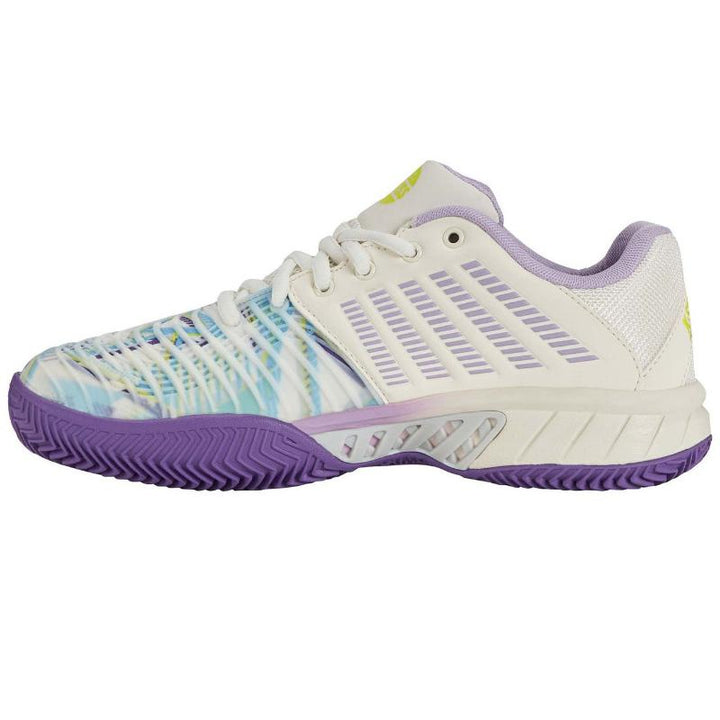 Zapatillas de Padel Kswiss Express Light 3 HB Padel Blanco Purpura Mujer