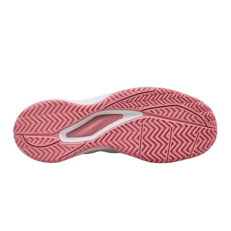 Zapatillas de Pádel de Pádel Wilson Rush Pro Ace Blanco Rosa Junior