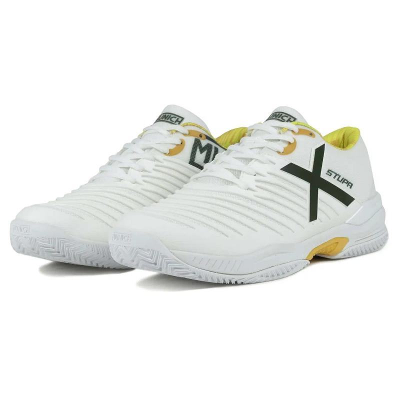 Zapatillas de Padel Munich Stupa Padx 64 Blanco Amarillo