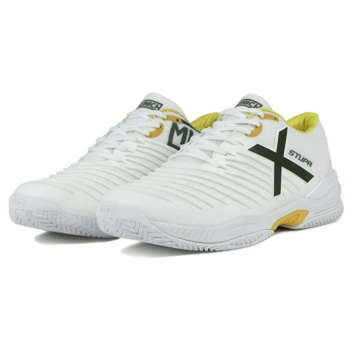 Zapatillas de Padel Munich Stupa Padx 64 Blanco Amarillo
