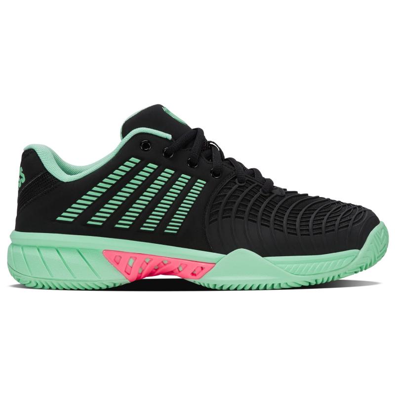 Zapatillas de Padel Kswiss Express Light 3 HB Clay Negro Menta Rosa Mujer