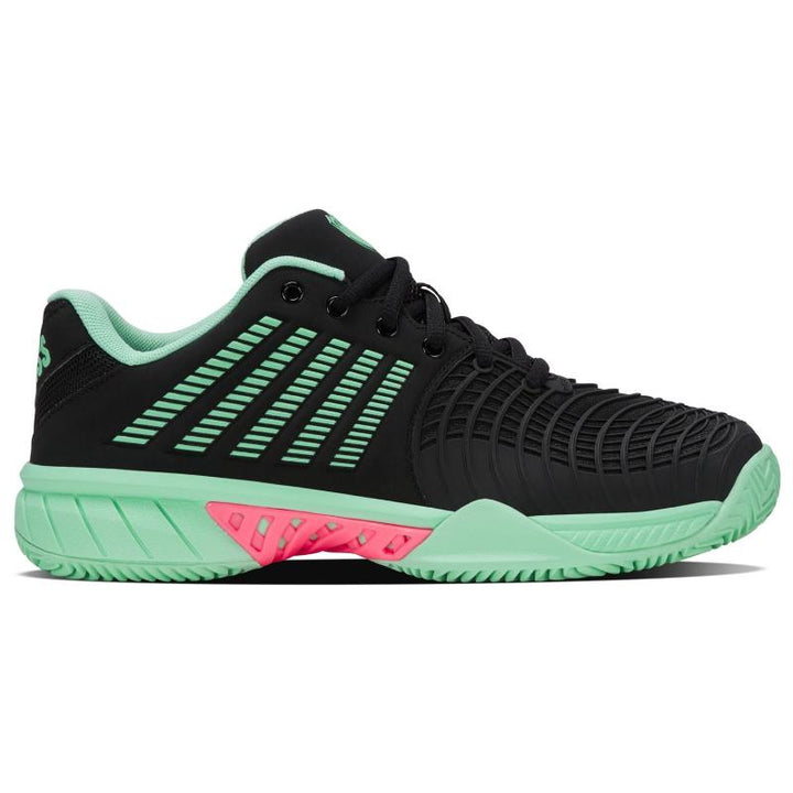Zapatillas de Padel Kswiss Express Light 3 HB Clay Negro Menta Rosa Mujer