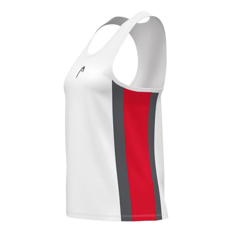Camiseta Head Club 25 Blanco Rojo Junior