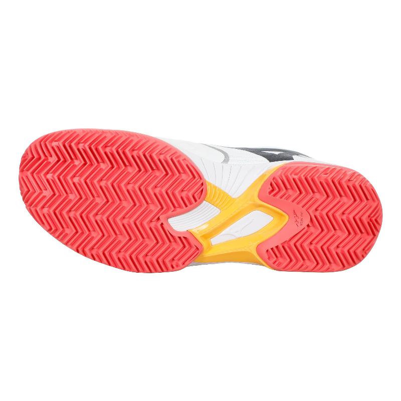 Zapatillas de Pádel de Pádel Mizuno Wave Exceed Court Clay Blanco Coral Mujer