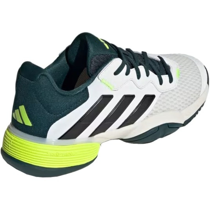 Zapatillas de Padel Adidas Barricade K Blanco Negro Verde Junior
