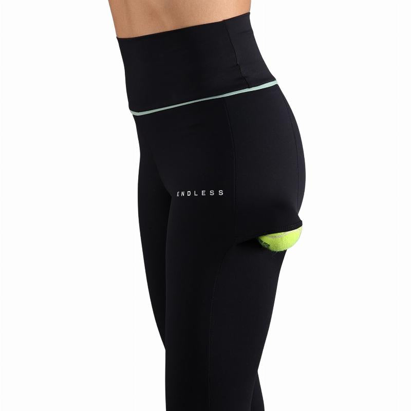 Mallas Endless Vanity Pocket Negro Verde Forest
