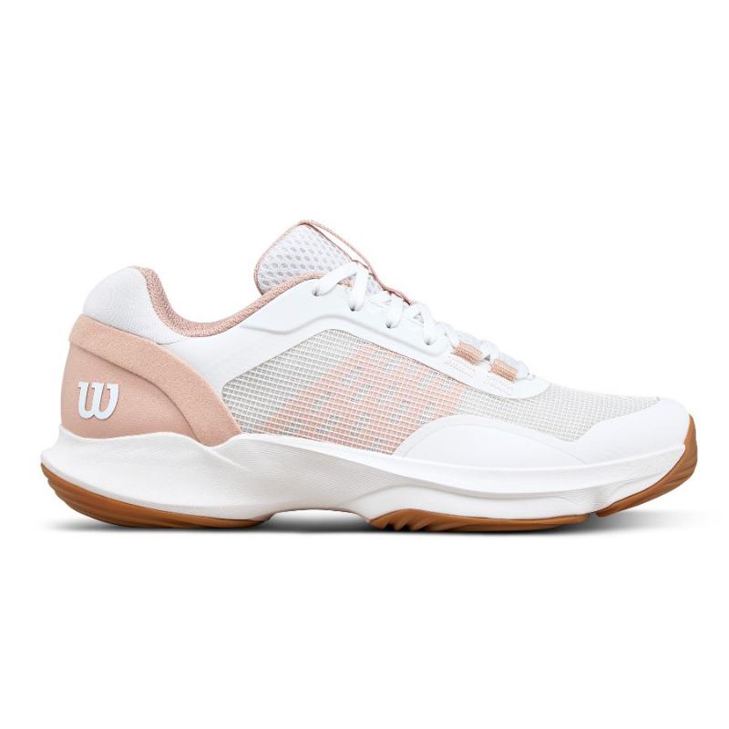 Zapatillas de Padel Wilson Hurakn Pro V2 Blanco Rosa Mujer