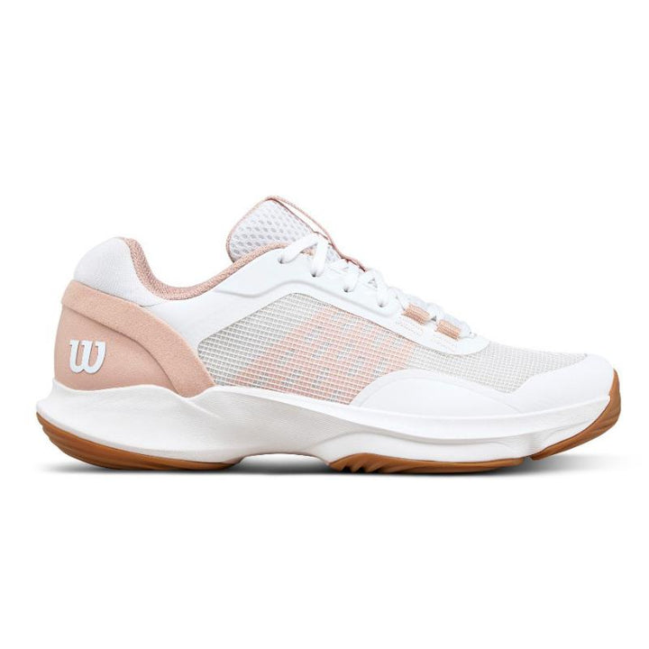 Zapatillas de Padel Wilson Hurakn Pro V2 Blanco Rosa Mujer