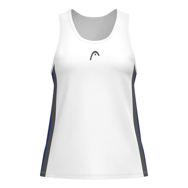 Camiseta Head Club 25 Tech Blanco Azul Royal Mujer
