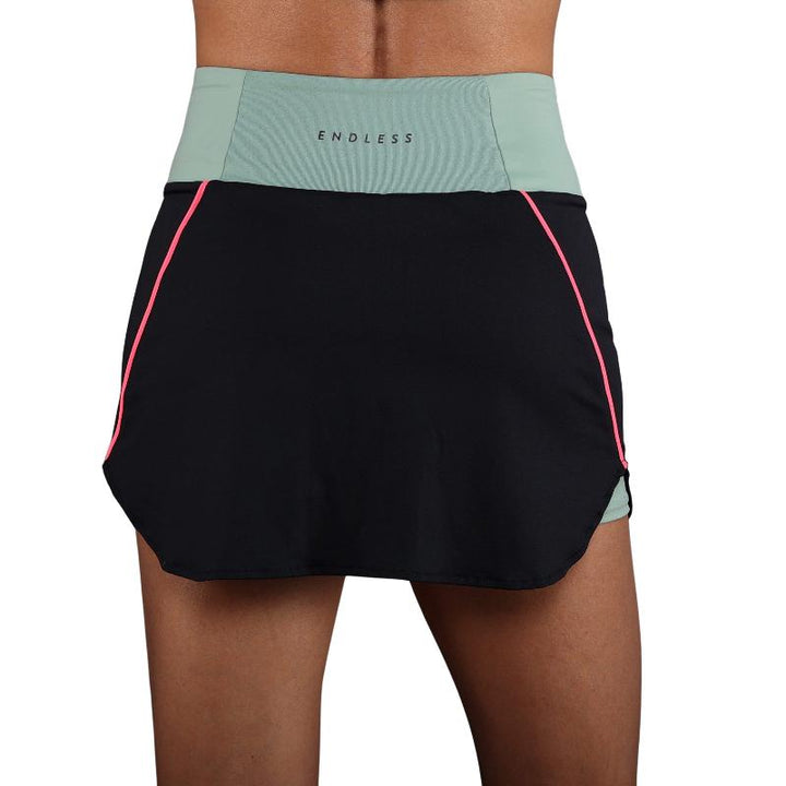 Falda Endless Grace Negro Verde Forest