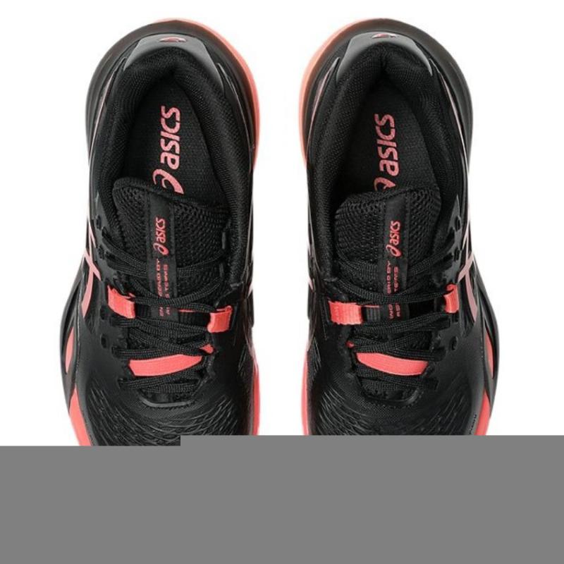 Zapatillas de Padel Asics Gel Resolution X Clay Negro Rojo Mujer