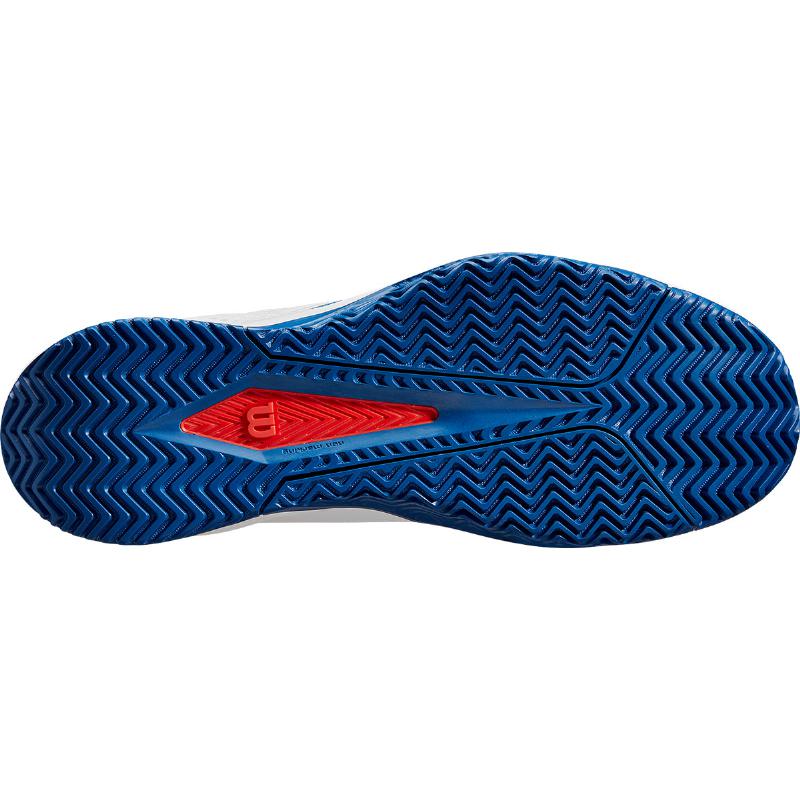 Zapatillas de Padel Wilson Rush Pro Lite Blanco Azul Rojo