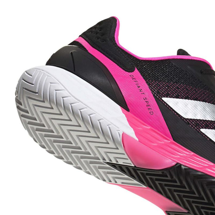 Zapatillas de Pádel de Pádel Adidas Defiant Speed 2 Negro Rosa Plata